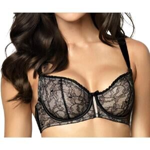 NEW PARAMOUR decadent semi-demi unlined bra in black